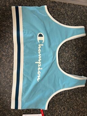Champion Aqua Crop Tank with White Trim